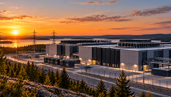 Ett AI-datacenter i norra Sverige